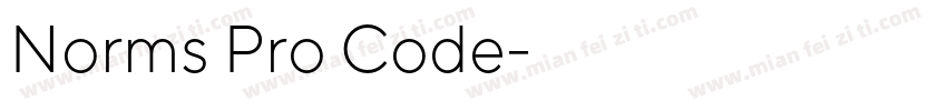 Norms Pro Code字体转换
